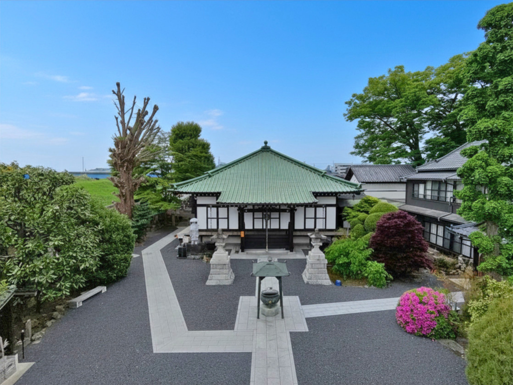 延命山地福院 本堂外観（足利市鹿島町・高野山真言宗）